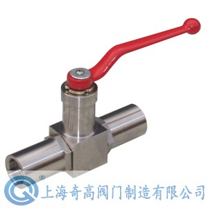 Low temperature socket welding high pressure ball valve